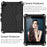 Honeycomb Texture EVA Tablet Hybrid Case with Shoulder Strap for Apple iPad Mini (2019) 7.9 inch/Mini 4/Mini 3/Mini 2/iPad Mini - Black - 2