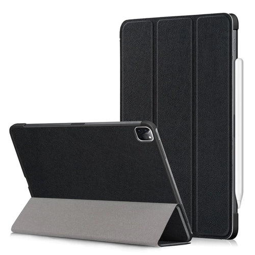PU Leather Tri-Fold Stand Tablet Case for iPad Air 11 (2026) / (2025) / (2024) / Air (2020) / Air (2022) / Pro 11-inch (2022) / (2021) / (2020) - Black - 1