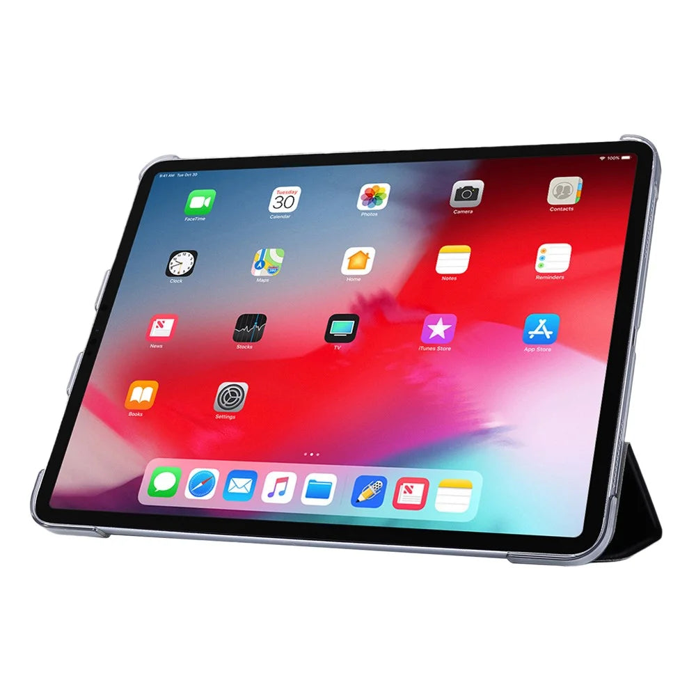 Silk Texture Stand PU Leather Tablet Case for iPad Air 11 (2026) / (2025) / (2024) / Air (2020) (2022) / Pro 11 (2022) (2021) (2020) (2018) - Black - 4