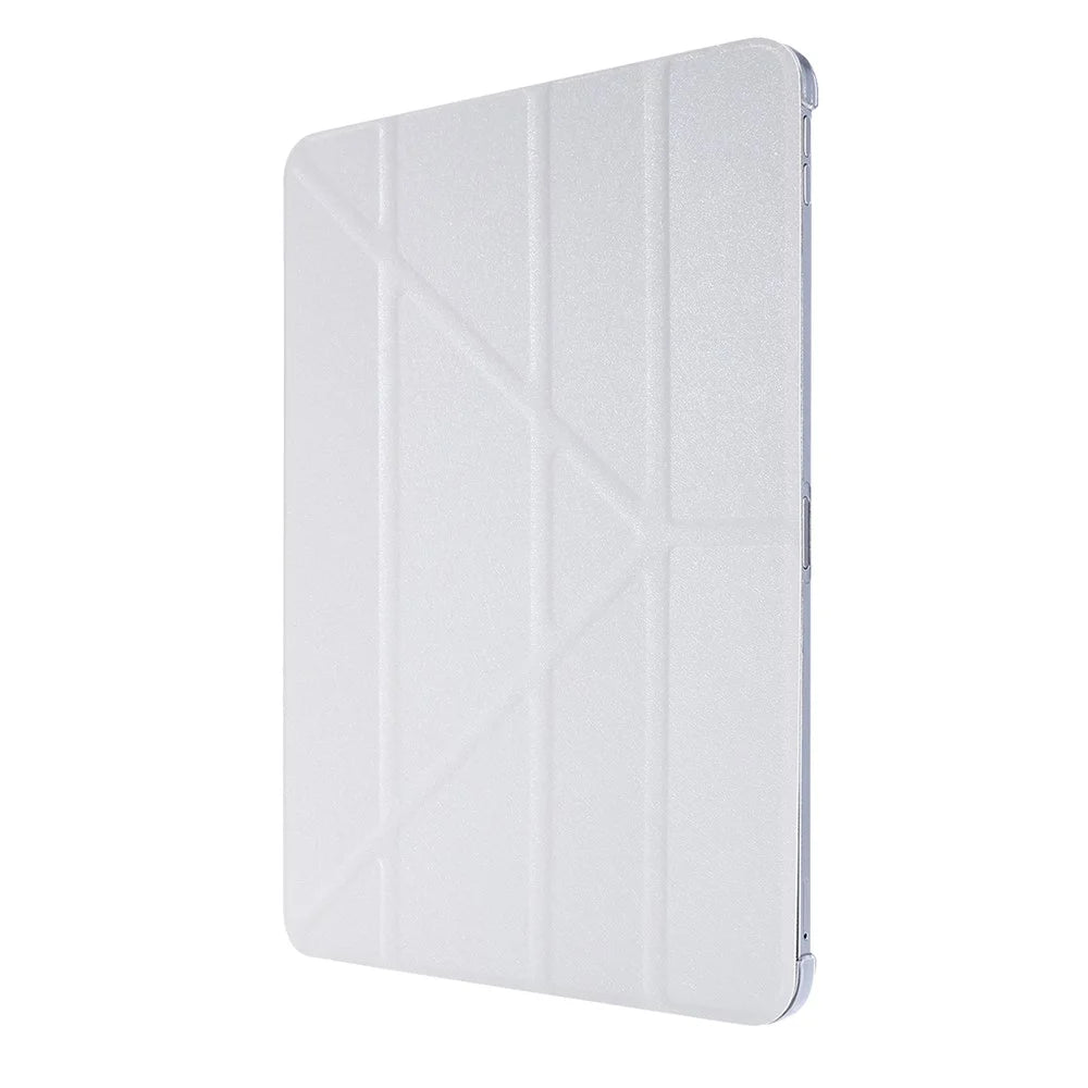 Silk Texture Stand Leather Tablet Case for iPad Air 11 (2026) / (2025) / (2024) / Air (2020) (2022) / Pro 11 (2022) (2021) (2020) (2018) - White - 2
