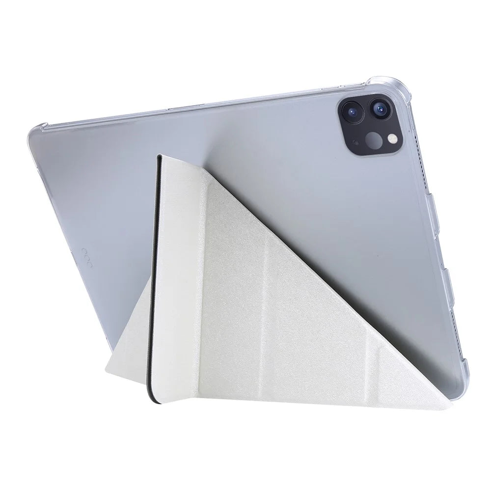 Silk Texture Stand Leather Tablet Case for iPad Air 11 (2026) / (2025) / (2024) / Air (2020) (2022) / Pro 11 (2022) (2021) (2020) (2018) - White - 3