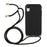 For iPhone XR 6.1 inch Biodegradable Wheat Straw Soft TPU Protective Phone Case with Multi-function Strap - Black - 1