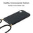 For iPhone XR 6.1 inch Biodegradable Wheat Straw Soft TPU Protective Phone Case with Multi-function Strap - Black - 2
