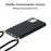 Wheat Straw Style Phone Case for iPhone 11 6.1 inch, Soft TPU Anti-Scratch Protective Shell with Strap - Black - 2
