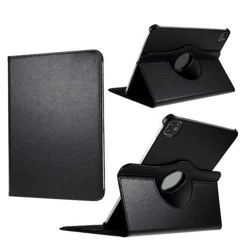 Litchi Skin Stand Cover for iPad Air 11 (2026) / (2025) / (2024) / Air (2020) (2022) / Pro 11 (2022) (2021) (2020) (2018)  - Black - 1
