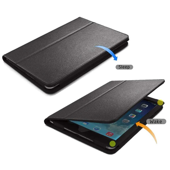 Litchi Skin Smart Leather Stand Case for iPad Pro 11-inch (2022) / (2021)(2020) - Black - 3