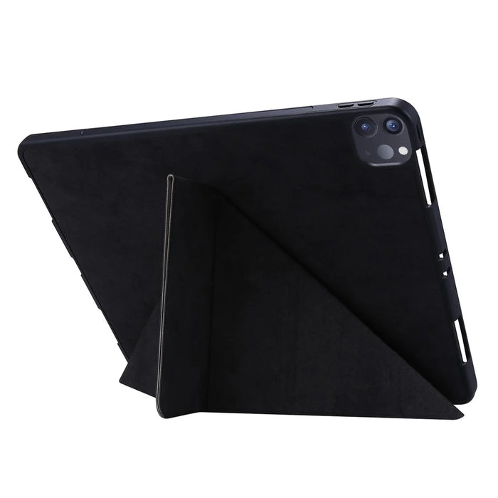 Retro Style Origami Smart Leather Stand Tablet Cover for iPad Pro 11-inch (2022) / (2021)(2020) - Black - 5