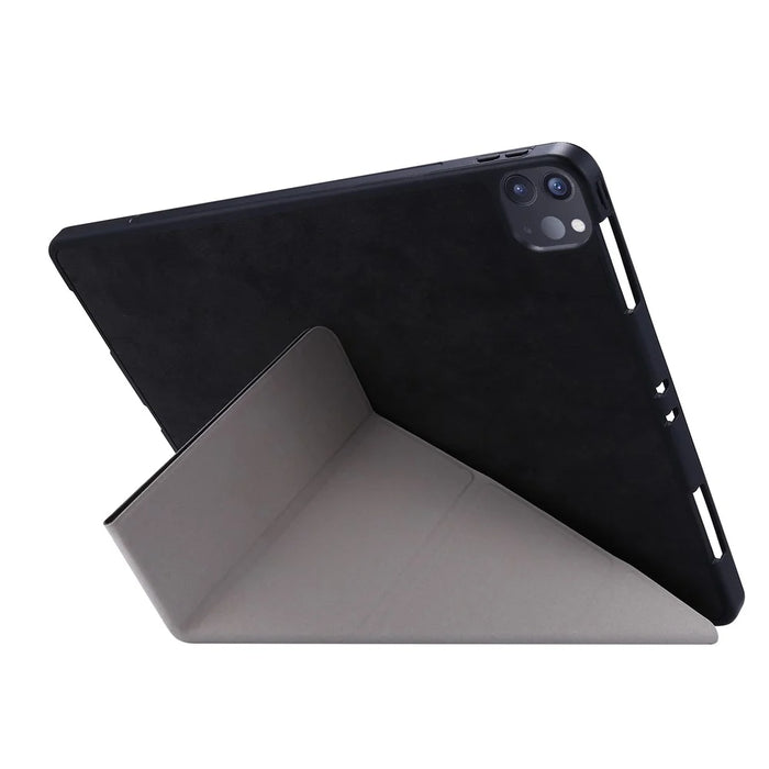 Retro Style Origami Smart Leather Stand Tablet Cover for iPad Pro 11-inch (2022) / (2021)(2020) - Black - 6