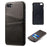 for iPhone 8 / 7 / SE (2020) / SE (2022) 4.7 inch PU Leather Coated PC Case with Dual Card Slots - Black - 2