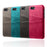 for iPhone 8 / 7 / SE (2020) / SE (2022) 4.7 inch PU Leather Coated PC Case with Dual Card Slots - Black - 6