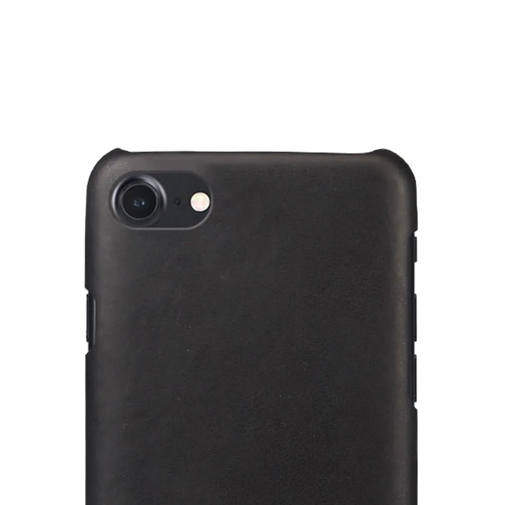 Crazy Horse PU Leather Coated Hard PC Case for iPhone SE (2020) / SE (2022) / 7 / 8 4.7 inch - Black - 3