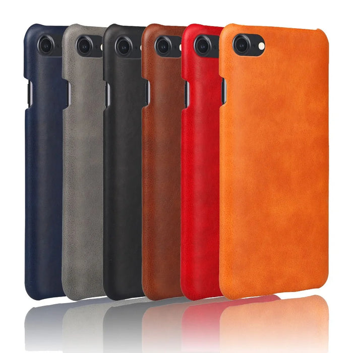 Crazy Horse PU Leather Coated Hard PC Case for iPhone SE (2020) / SE (2022) / 7 / 8 4.7 inch - Black - 5
