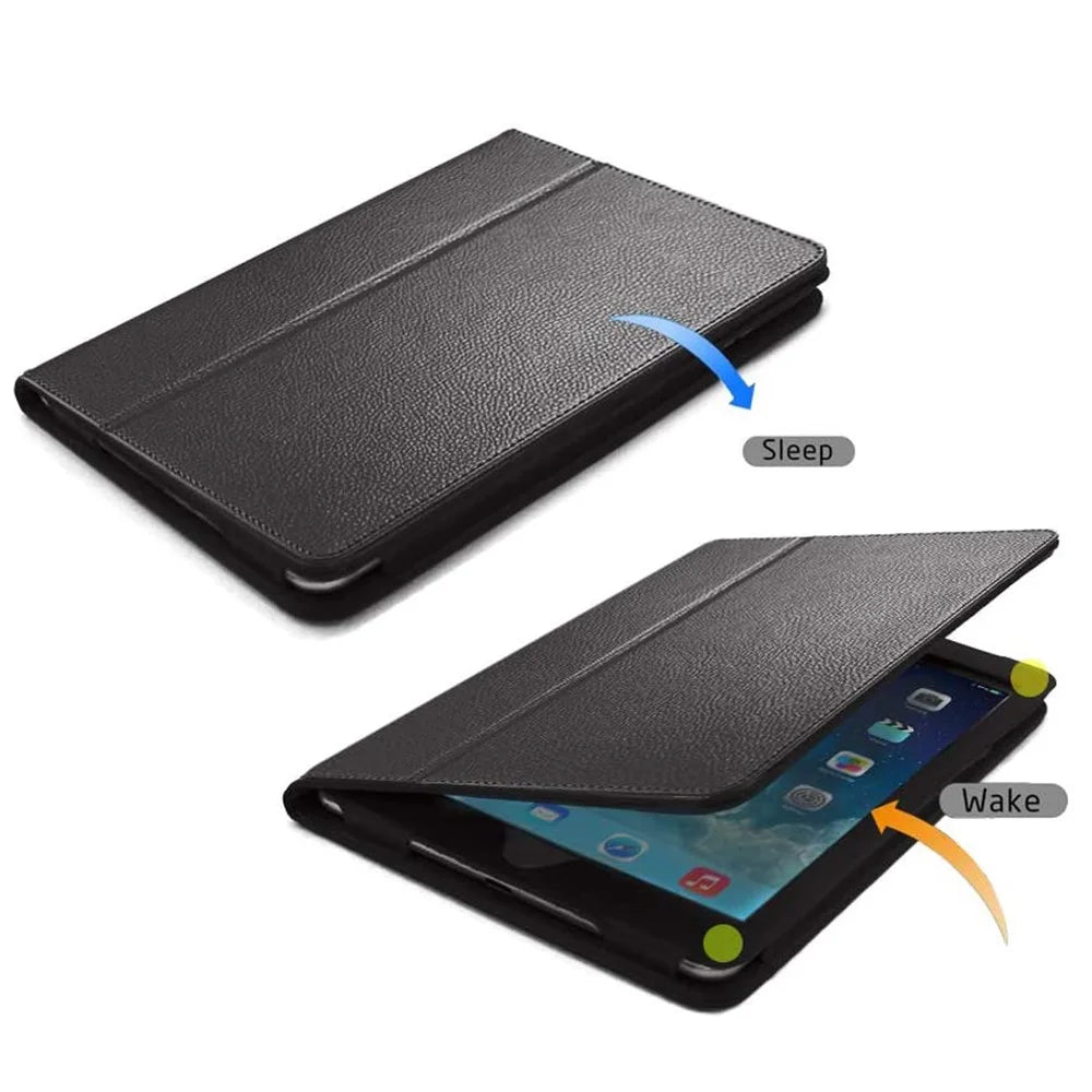 Litchi Surface Flip Stand Leather Tablet Cover for iPad Pro 12.9 (2022) (2021) (2020) - Black - 3