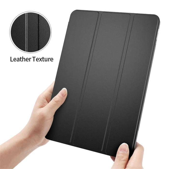 Tri-fold Stand Smart Leather Case with Pen Slot for iPad Pro 11-inch (2021)(2020)(2022) - Black - 3