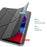For iPad Pro 11-inch (2022) / (2021)(2020) Tri-fold Stand Leather Protective Tablet Cover Case - Black - 3