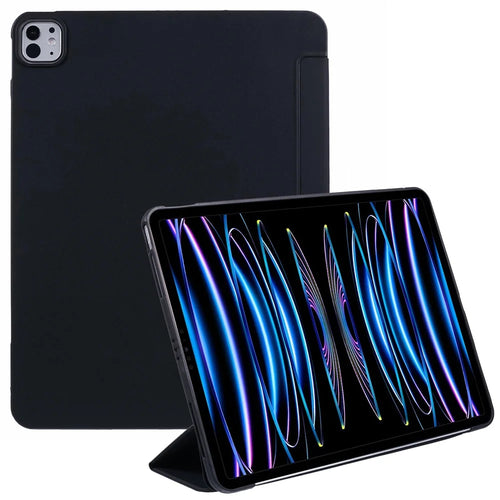 Tri-Fold Stand Smart Wake / Sleep TPU Leather Tablet Cover for iPad Air 13 (2026) / (2025) / (2024) / Pro 12.9 (2022) (2021) (2020) - Black - 1