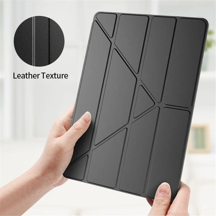 Origami Smart TPU Leather Case Tablet Cover for iPad Air 13 (2026) / (2025) / (2024) / Pro 12.9 (2022) (2021) (2020) - Black - 2