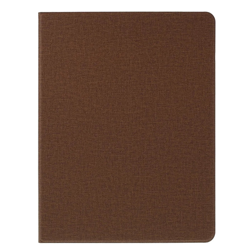 Cloth Texture PU Leather Stand Tablet Cover for iPad Pro 12.9 (2022) / (2021) / (2020) / (2018) - Coffee - 1