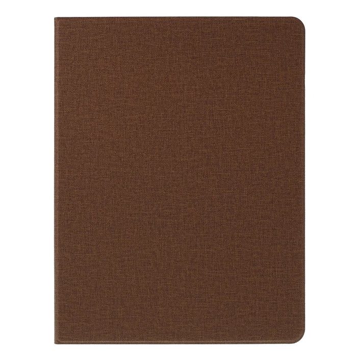 Cloth Texture PU Leather Stand Tablet Cover for iPad Pro 12.9 (2022) / (2021) / (2020) / (2018) - Coffee - 1