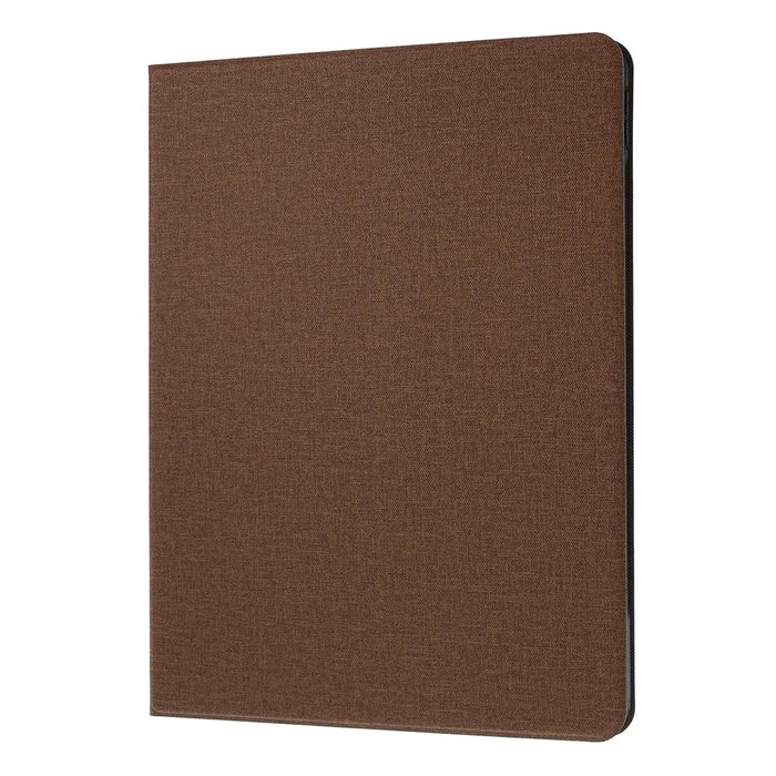 Cloth Texture PU Leather Stand Tablet Cover for iPad Pro 12.9 (2022) / (2021) / (2020) / (2018) - Coffee - 2
