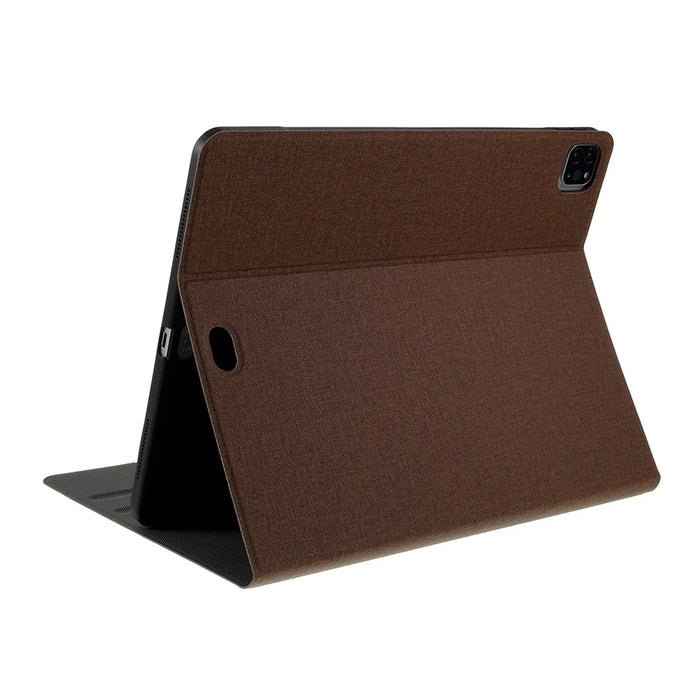 Cloth Texture PU Leather Stand Tablet Cover for iPad Pro 12.9 (2022) / (2021) / (2020) / (2018) - Coffee - 5