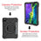 For Apple iPad Air (2020) / Air (2022) / Pro 11-inch (2022) / (2021) / (2020) 360-degree Swivel Kickstand PC + TPU Hybrid Tablet Case - Black - 3