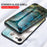 Marble Grain Pattern Tempered Glass PC + TPU Combo Case for iPhone SE (2nd Generation) - Emerald - 3