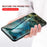 Marble Grain Pattern Tempered Glass PC + TPU Combo Case for iPhone SE (2nd Generation) - Emerald - 4