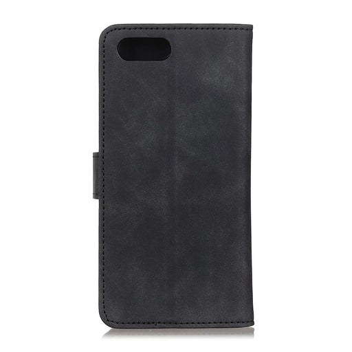 KHAZNEH Retro Leather Wallet Cover for iPhone SE (2020)/SE (2022)/7/8 4.7 inch - Black - 2