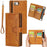 Shockproof Split Leather Phone Cover Cellphone Protection Case With Multiple Card Slots for iPhone 8 / 7 / SE (2022)/SE (2020) - Brown - 1