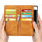 Shockproof Split Leather Phone Cover Cellphone Protection Case With Multiple Card Slots for iPhone 8 / 7 / SE (2022)/SE (2020) - Brown - 6