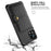 Leather Coated TPU Case with Wallet Kickstand Built-in Magnetic Sheet for iPhone 11 Pro Max 6.5 inch - Black - 6