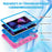For iPad Pro 11-inch (2022) / (2021) / (2020) Shockproof TPU + PC Cover with Kickstand - Rose / Blue - 3
