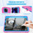 For iPad Pro 11-inch (2022) / (2021) / (2020) Shockproof TPU + PC Cover with Kickstand - Rose / Blue - 4