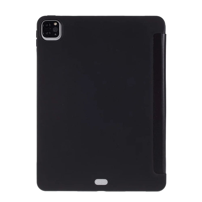 For iPad Pro 11-inch (2022) / (2021) / (2020) Tri-fold Leather Stand Case - Black - 7