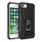 360° Rotatable Ring Kickstand Armor PC+TPU Hybrid Shell for iPhone SE (2022)/SE (2020)/8/7 - Black - 1