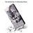 Light Spot Decor Pattern Printing Leather Phone Case for Apple iPhone SE (2022)/SE (2020)/8/7 4.7 inch - Grey Wolf - 5