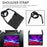 For iPad Pro 11-inch (2022) / (2021) / (2020) / (2018) Honeycomb Skin EVA Tablet Case with Shoulder Strap - Black - 2