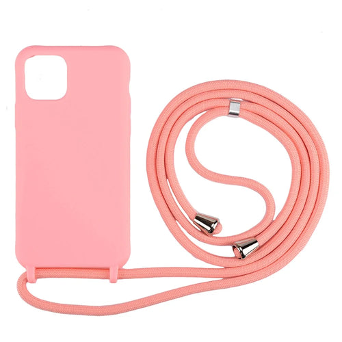 Soft TPU Case Phone Case with Multi-function Strap for iPhone 11 Pro 5.8-inch Cell Phone Accessory - Pink - 1