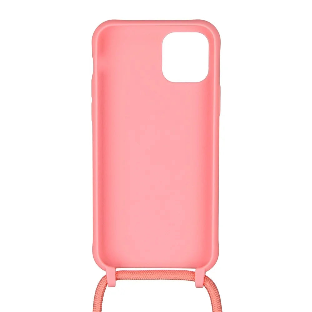 Soft TPU Case Phone Case with Multi-function Strap for iPhone 11 Pro 5.8-inch Cell Phone Accessory - Pink - 3
