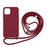 Soft TPU Case Phone Case with Multi-function Strap for iPhone 11 6.1-inch Integral Molding Design - Red - 1