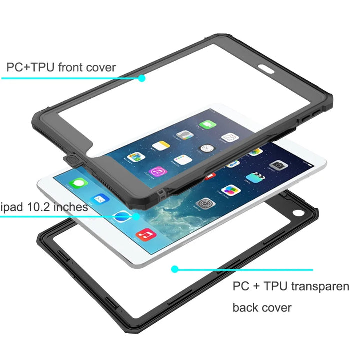 IP68 Waterproof Drop-proof Dust-proof Tablet Cover Swimming Rafting Protective Case for iPad 10.2 (2021) / (2020) / (2019) - 7