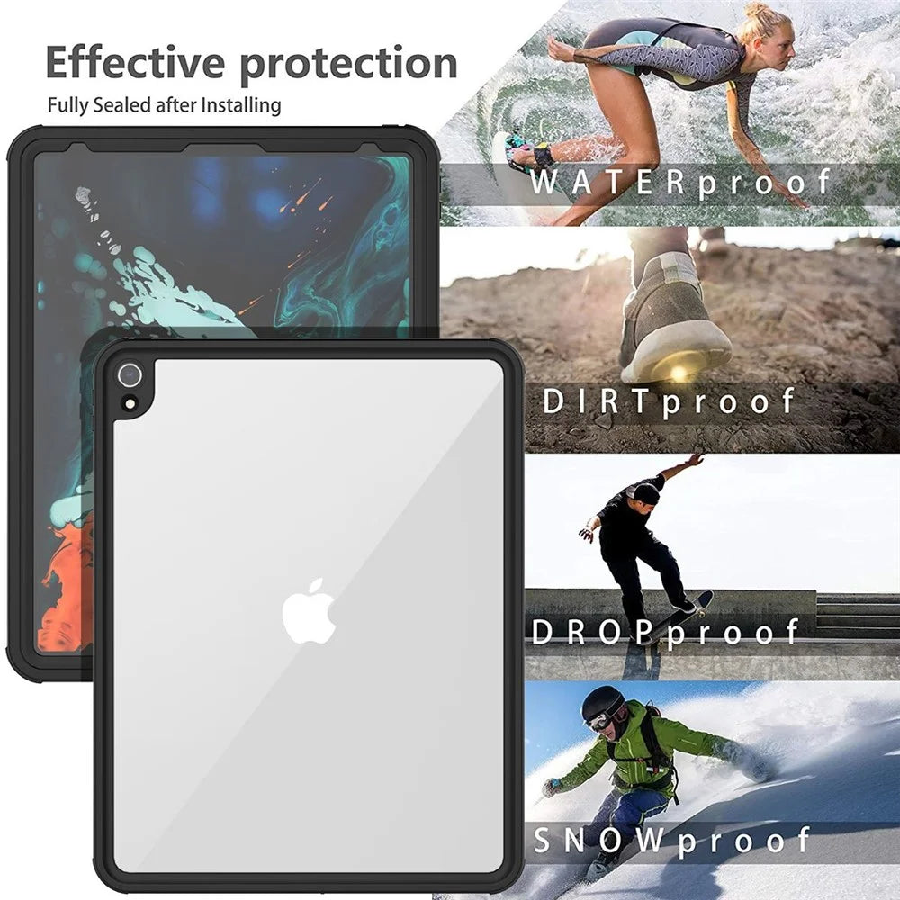 IP68 Waterproof Drop-proof Dust-proof Tablet Protective Cover for iPad Pro 12.9-inch (2018) - 3