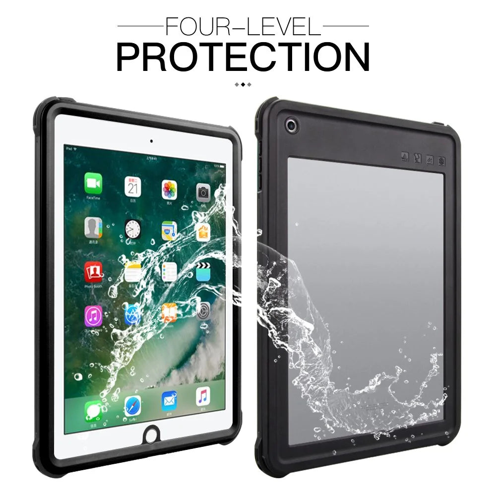 IP68 Waterproof Drop-proof Dust-proof Tablet Cover for iPad Air (2013) / iPad 9.7-inch (2018) A1893 A1954 / (2017) A1822 - 1