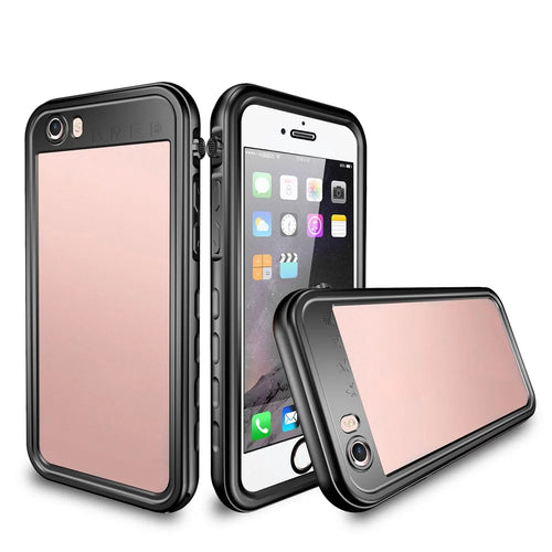 IP68 Waterproof Case Drop-proof Dust-proof Phone Cover for iPhone SE (2022)/SE (2020)/8/7 4.7 inch - Black - 1