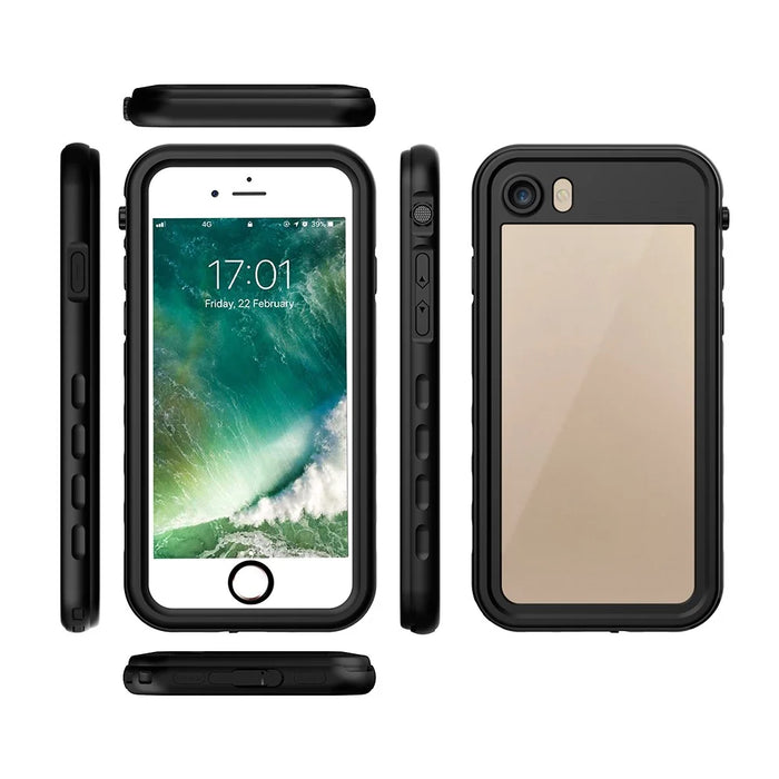 IP68 Waterproof Case Drop-proof Dust-proof Phone Cover for iPhone SE (2022)/SE (2020)/8/7 4.7 inch - Black - 2