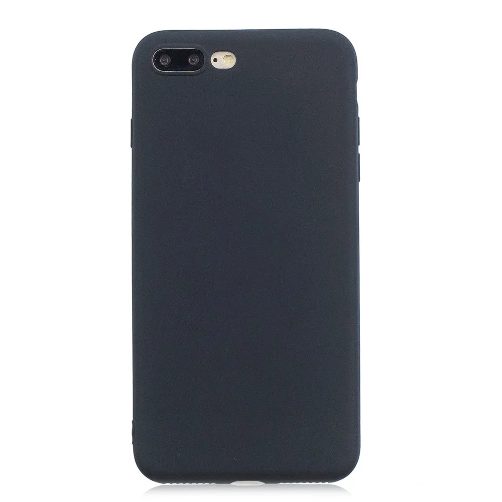 Soft TPU Mobile Phone Protective Case for iPhone 7 Plus/8 Plus 5.5 inch - Black - 1
