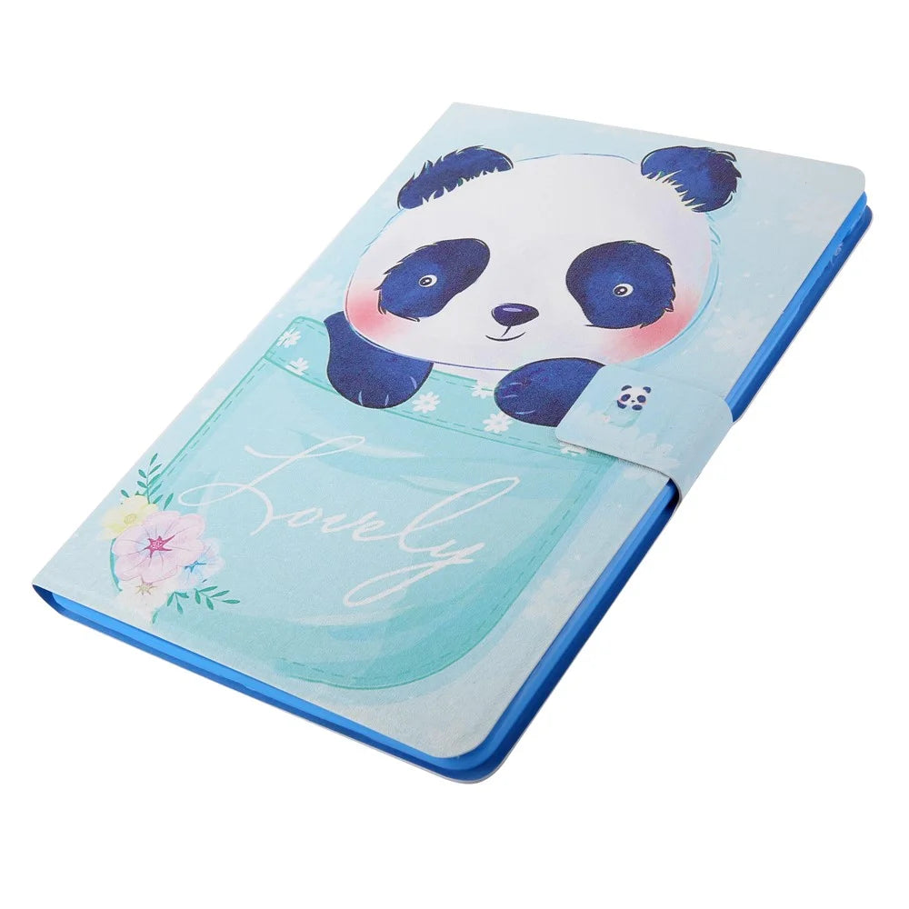 Pattern Printing Card Slots Flip Leather Tablet Protective Case for iPad 9.7-inch (2018)/(2017)/iPad Pro 9.7(2016)/iPad Air/Air2 - Panda - 7