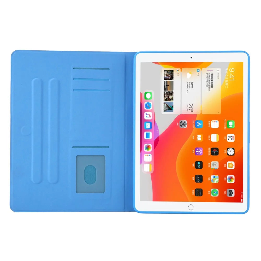 Pattern Printing Card Slots Tablet Leather Case for iPad 10.2 (2021)/(2020)/(2019)/iPad Air 10.5 inch (2019)/iPad Pro 10.5-inch (2017) - Panda - 2