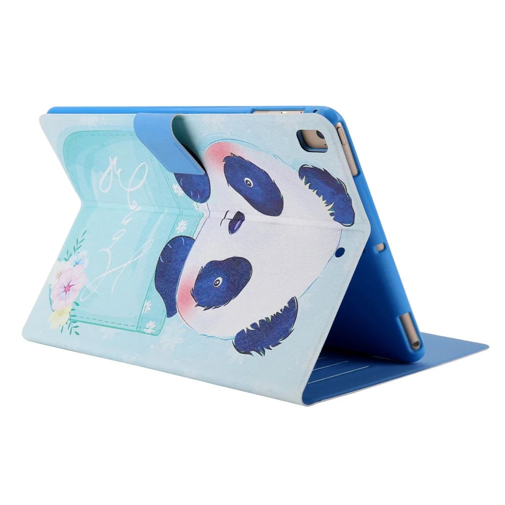 Pattern Printing Card Slots Tablet Leather Case for iPad 10.2 (2021)/(2020)/(2019)/iPad Air 10.5 inch (2019)/iPad Pro 10.5-inch (2017) - Panda - 4